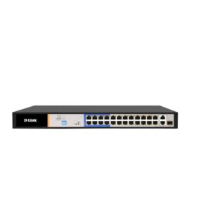 D-Link DES-F1026P-E 24-Port 100M PoE Switch with 2 Gigabit Uplink and 1 Extended Port
