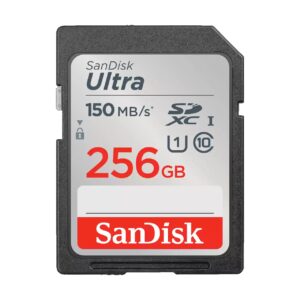 SanDisk Ultra 256GB SDXC UHS-I Memory Card 150MB/s