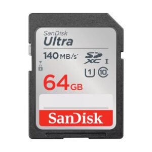 SanDisk Ultra 64GB SDHC / SDXC UHS-I Memory Card 140MB/s