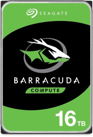 Seagate 16TB 3.5" Barracuda SATA 6Gb/s CMR 7200RPM 512MB Cache HDD