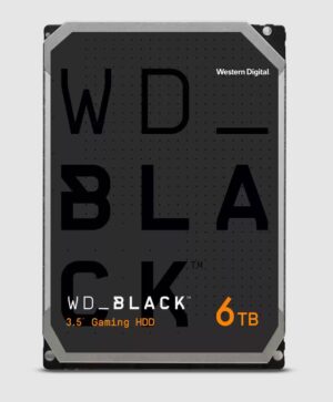 Western Digital WD Black 6TB 3.5" HDD SATA 6Gb/s 7200RPM 256MB Cache CMR
