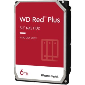 Western Digital WD Red Plus 6TB 3.5" NAS HDD SATA3 6Gb/s 5400RPM 256MB Cache CMR
