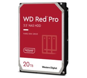 Western Digital WD Red Pro 20TB 3.5" NAS HDD SATA3 7200RPM 512MB Cache