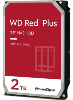 Western Digital 2TB WD Red Plus NAS Hard Drive 3.5-Inch