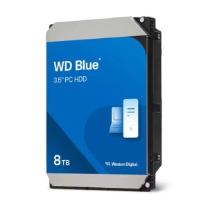 Western Digital Blue PC Desktop 8TB 3.5" Hard Drive SATA 6Gb/s 5640RPM 256MB Cache CMR