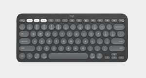 Logitech Pebble Keys 2 K380S Slim Minimalist Bluetooth Keyboard - Graphite