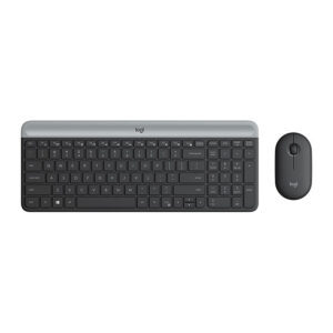 Logitech MK470 Slim Wireless Keyboard and Mouse Combo - White