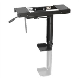Brateck Adjustable Under-Desk ATX Case Mount with Sliding Track, Up to 10kg, 360° Swivel