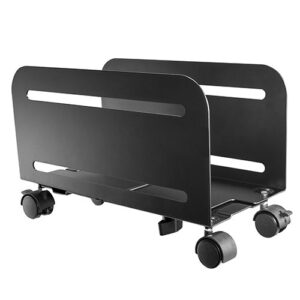 Brateck Mobile ATX Case Stand - Adjustable Width (119-209mm), Up to 10kg, Black