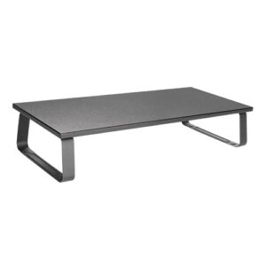 Brateck Timber Desktop Monitor Stand (600x260x120mm) Fit Screen Size 13"-32" Weight Capacity Up to 20kg - Black