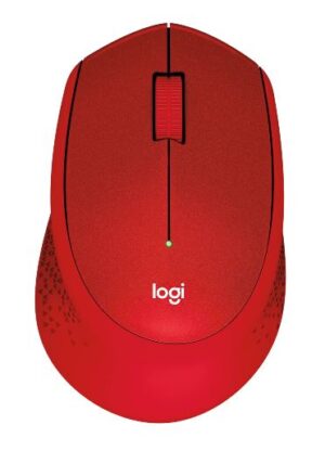 Logitech M331 Silent Plus Wireless Mouse - Red