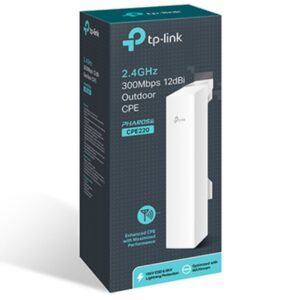TP-Link CPE220 2.4GHz 300Mbps 12dBi High Power Outdoor CPE Access Point