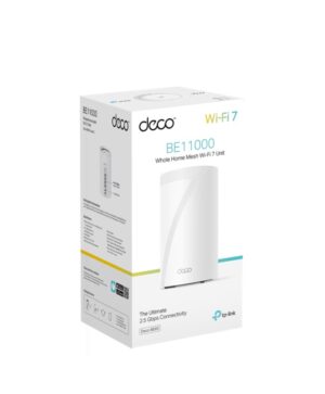 TP-Link Deco BE65 BE11000 Whole Home Mesh Wi-Fi 7 System (1-pack)