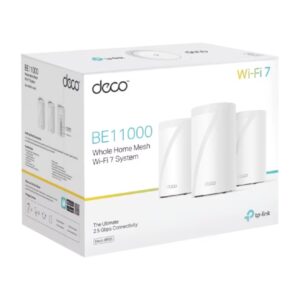 TP-Link Deco BE65 BE11000 Whole Home Mesh Wi-Fi 7 System - 3 Pack
