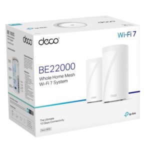 TP-Link Deco BE85 BE22000 Tri-Band Whole Home Mesh Wi-Fi 7 System (2-pack)