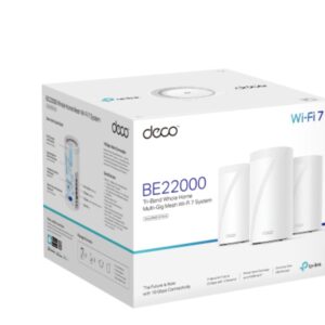 TP-Link Deco BE85 BE22000 Tri-Band Whole Home Mesh Wi-Fi 7 System - 3 Pack
