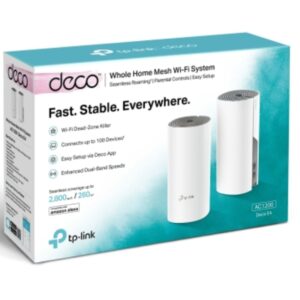 TP-Link Deco E4 AC1200 Whole Home Mesh Wi-Fi System (2-Pack)