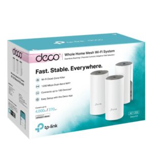 TP-Link Deco E4 AC1200 Whole Home Mesh Wi-Fi System (3-Pack)