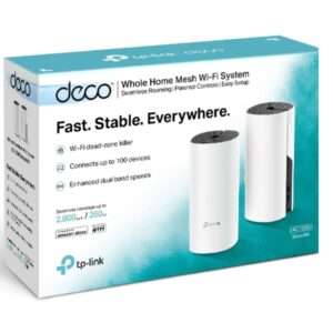 TP-Link Deco M4 AC1200 Whole Home Mesh Wi-Fi System (2-Pack)