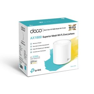 TP-Link Deco X20 (1-pack) AX1800 Whole Home Mesh Wi-Fi 6 System