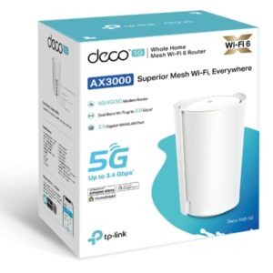 TP-Link Deco X50-5G (1-pack) 5G AX3000 Whole Home Mesh WiFi 6 Gateway