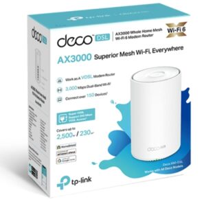 TP-Link Deco X50-DSL AX3000 VDSL Whole Home Mesh WiFi 6 Router (1-pack)