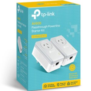 TP-Link TL-PA4010PKIT AV600 Powerline Adapter with AC Pass Through Starter Kit