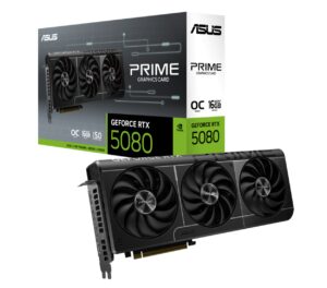 ASUS PRIME GeForce RTX 5080 OC Edition 16GB GDDR7 Graphics Card