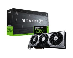 MSI GeForce RTX 5060 Ti 8G VENTUS 3X OC Graphics Card