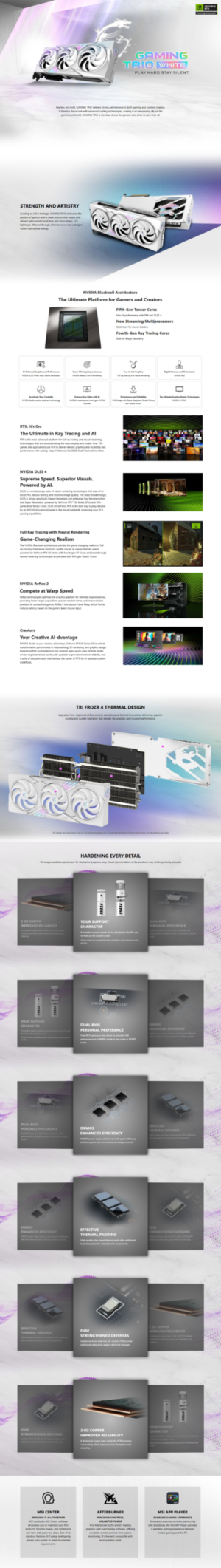 MSI GeForce RTX 5070 Ti 16G GAMING TRIO OC WHITE