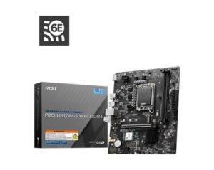 MSI PRO H610M-S WIFI DDR4 Intel LGA 1700 mATX Motherboard