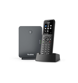 Yealink W77P High-Performance IP DECT Solution including W57R Rugged Handset And W70B Base Station, Up To 20 Simultaneous Calls, Noise Cancellation