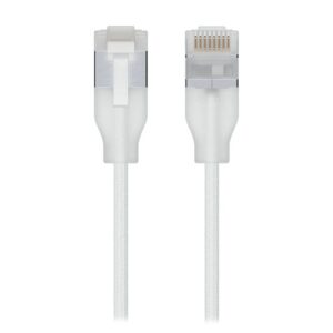 Ubiquiti UniFi Premium Patch Cable,0.3M, White, Ultra-Thin Braided Patch Cable, Designed Optimized 10GbE Networking