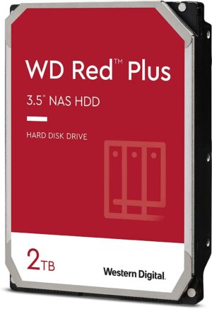Western Digital 2TB WD Red Plus NAS Hard Drive 3.5-Inch