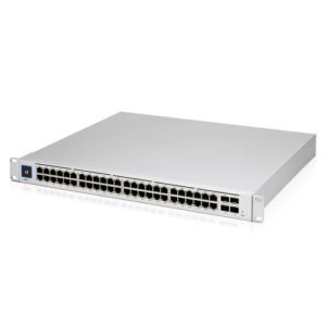 Ubiquiti USW-Pro-48-POE-AU, UniFi 48 port Managed Gigabit Layer2 and Layer3 switch with auto-sensing 802.3at PoE+ and 802.3bt PoE, Touch Display, 600W Gen2, 1 Year Warranty