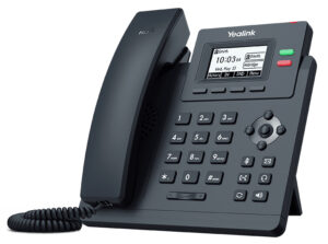 Yealink T31G 2 Line IP phone Basic Desk Phone, 132x64 LCD, Dual Gigabit Ports, PoE. No Power Adapter included, Zoom, HD Voice, 5-Way Local Conference
