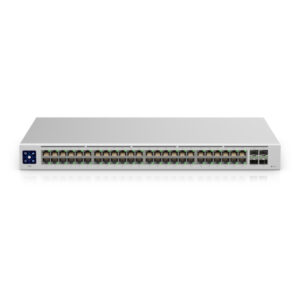 Ubiquiti UniFi USW-48, 48-port Managed Gigabit Layer2 Switch - 48x Gigabit Ethernet Ports 4x SFP Port Touch Display