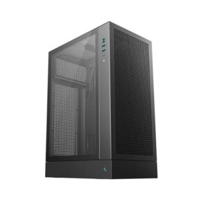 DeepCool CH170 PLUS Vertical Micro-ATX Compact Case - Black