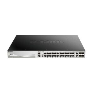 D-Link DGS-3130-30PS 30-Port Stackable Gigabit PoE+ Layer 3+ Switch