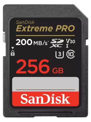 SanDisk Extreme PRO 256GB SDXC UHS-I Memory Card (200MB/s)