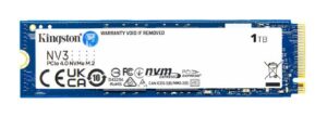 Kingston NV3 1TB PCIe 4.0 NVMe M.2 2280 SSD
