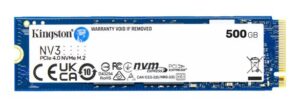 Kingston NV3 500GB PCIe 4.0 NVMe M.2 2280 SSD