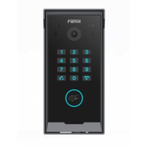 Fanvil i60K Video Door Phone 2MP 1080p HD camera, digital WDR, backlit call button, IP65 protection w/ BLE, keypad, mobile app, and card access