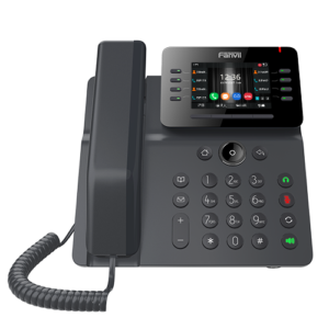Fanvil V64 Prime Busines Phone, 3.5' Color Screen, Built in WiFi & BT, Dual Gigabit Ports, PoE, 12 Lines, SBC Ready, 2 Year WTY