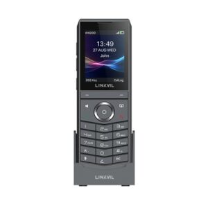 Fanvil Linkvil W620D Portable DECT Phone, built-in Bluetooth 5.0, rechargeable 3000mAh battery, up to 13 hours of talk time, HD Voice, Noise Reduction