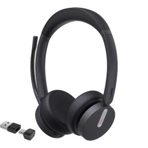 Yealink BH70 Bluetooth Wireless Stereo Headset UC, BT51 C Dongle with A Adapter