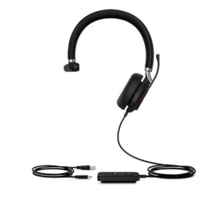 Yealink UH38 Mono USB and Bluetooth Headset, USB-C, UC Call Controller