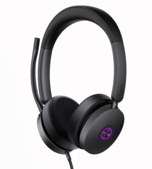 Yealink UH48 UC USB Wired Headset Hybrid Active Noise Cancellation, Four-Microphone Noise-canceling Technology, Swift Plug & Play All-Day Comfort