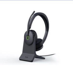 Yealink WH68 Hybrid DECT & Bluetooth Wireless Headset with Charging Stand