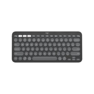 Logitech Pebble Keys 2 K380S Slim Minimalist Bluetooth Keyboard - Graphite